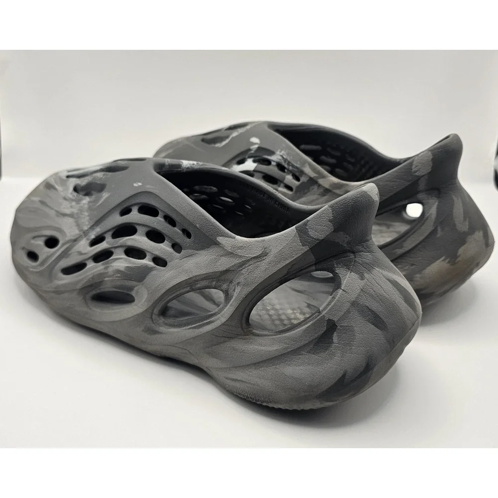 adidas Yeezy Foam Runner Slip-On Sandals Gray Black Blue Marble Breathable Men